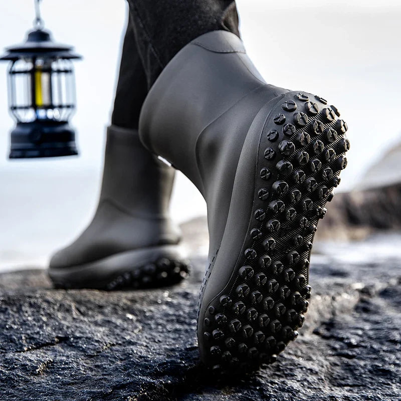 Men's Tall Waterproof Fishing & Wading Rain Boots - Aurelane