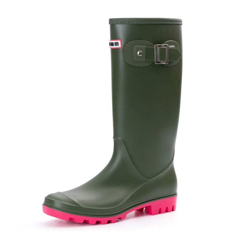 Women's Waterproof Tall Rubber Rain Boots - Pluvienne