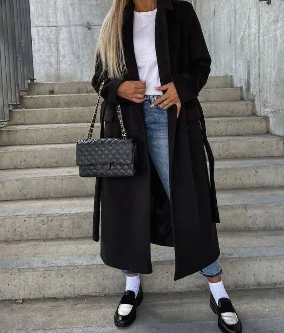 Timeless Long Double Breasted Wool Coat