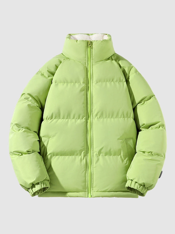 Men's Waterproof Puffer Jacket with Fleece Lining