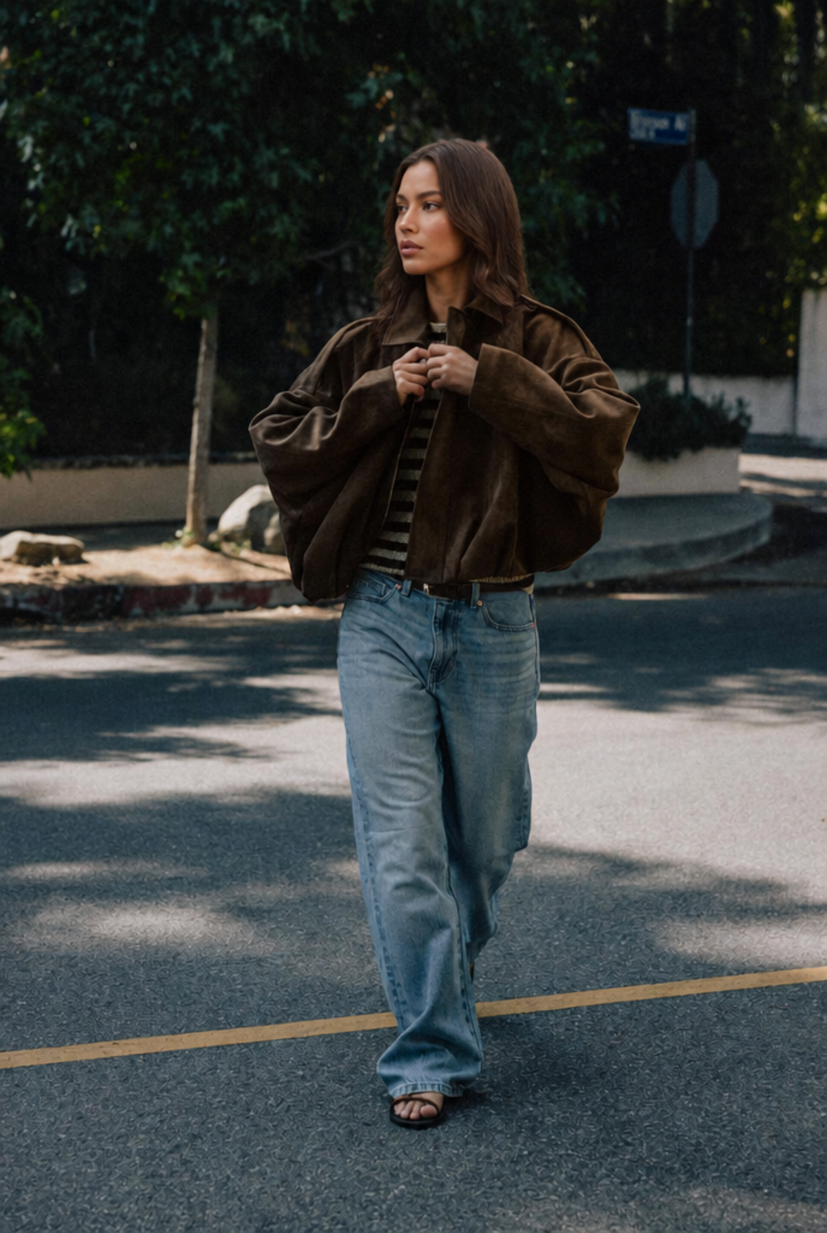 Oversized Suede Jacket