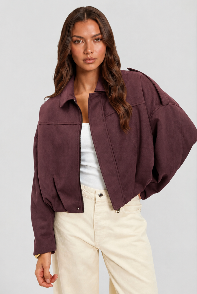Oversized Suede Jacket