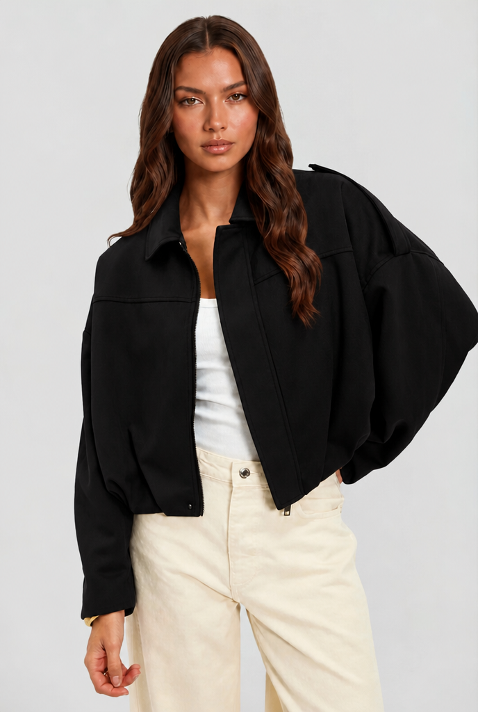 Oversized Suede Jacket
