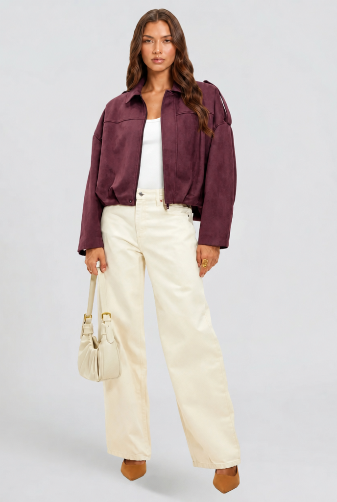 Oversized Suede Jacket