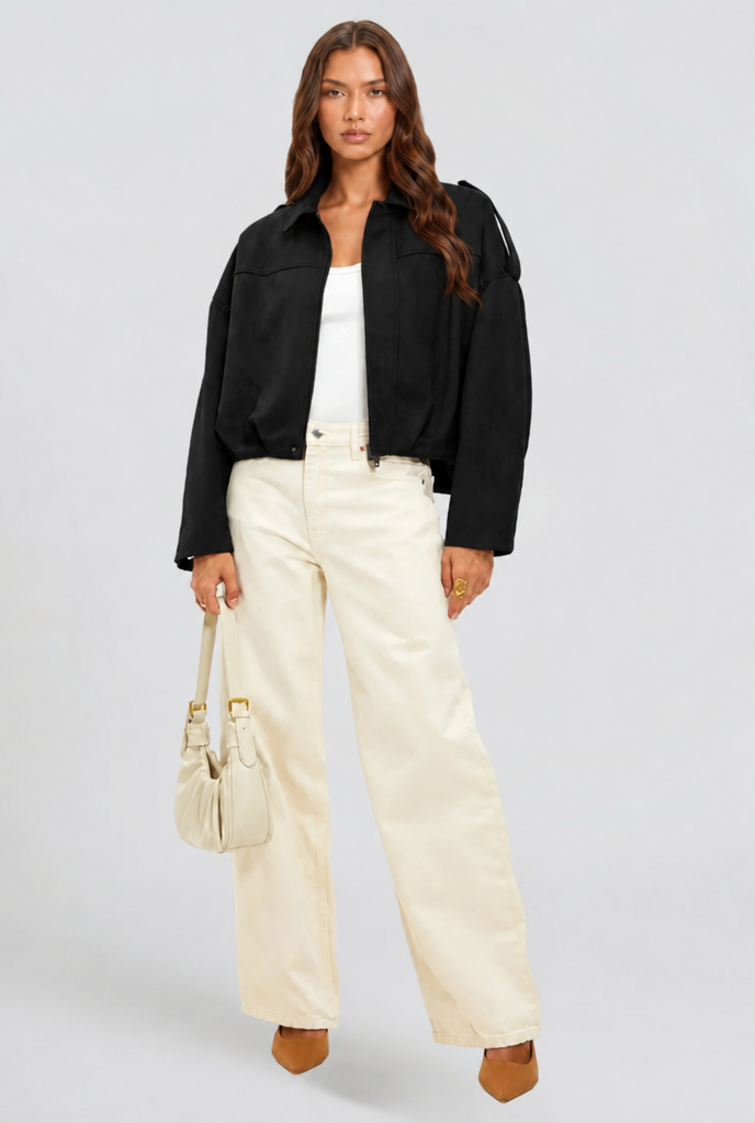 Oversized Suede Jacket