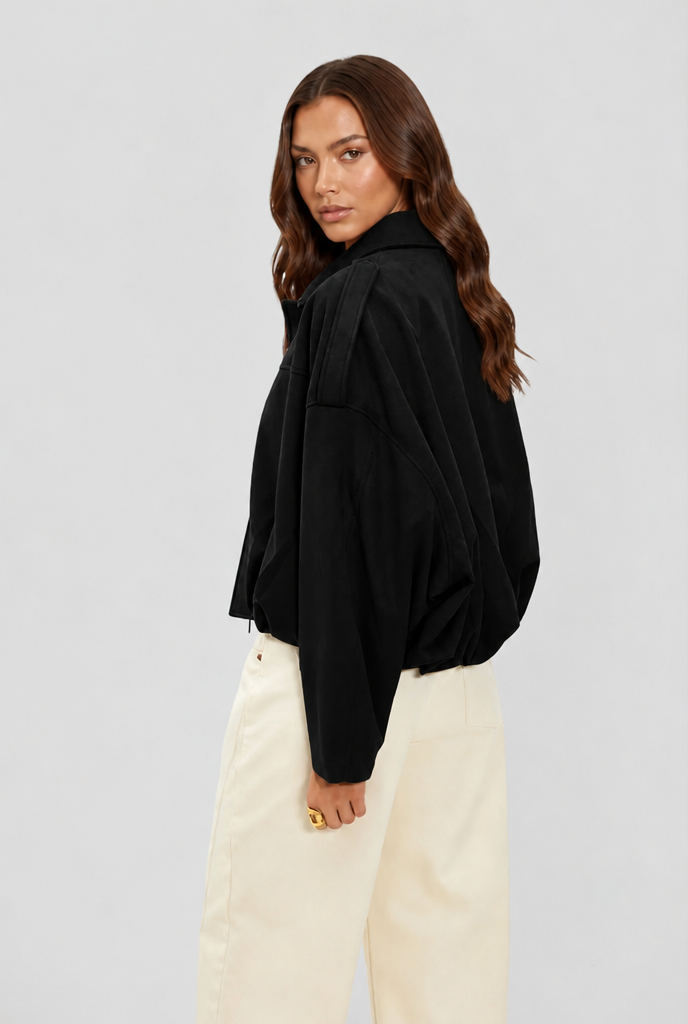 Oversized Suede Jacket