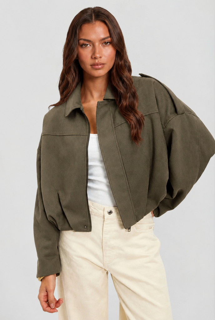 Oversized Suede Jacket