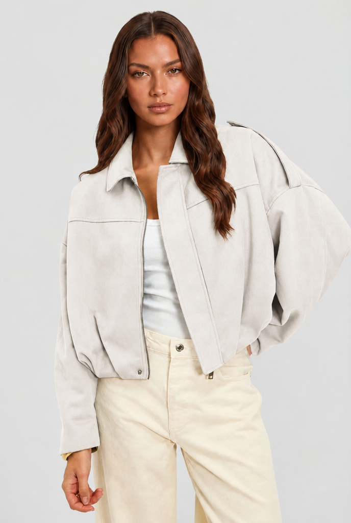 Oversized Suede Jacket
