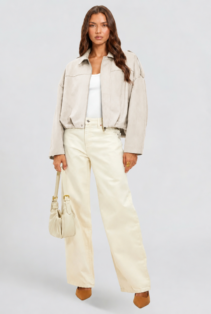 Oversized Suede Jacket