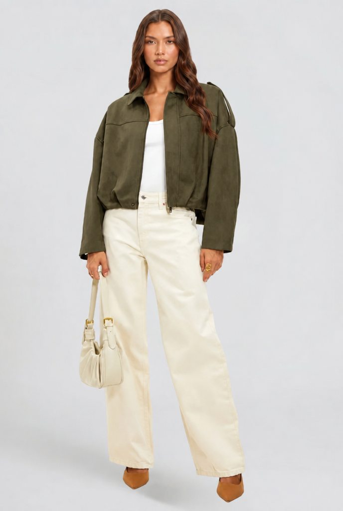 Oversized Suede Jacket