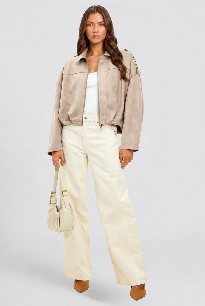 Oversized Suede Jacket