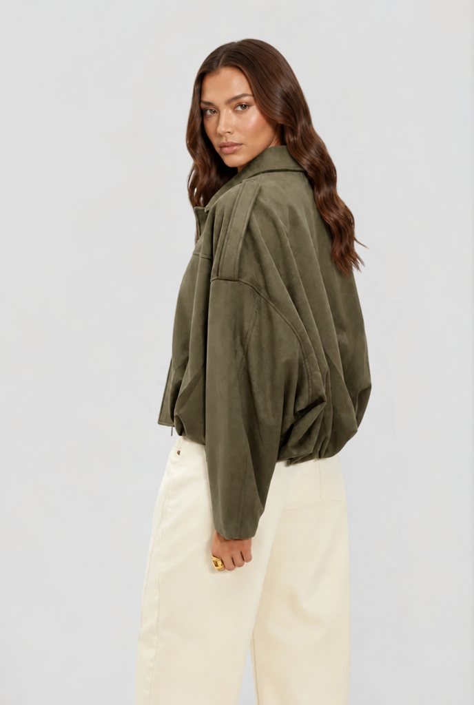 Oversized Suede Jacket