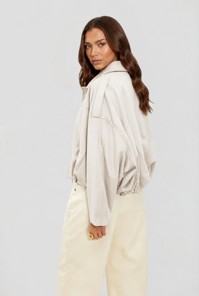 Oversized Suede Jacket