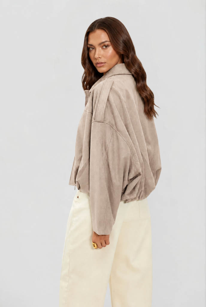 Oversized Suede Jacket