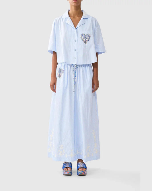 Camilla Wide Leg Elastic Waist Pant